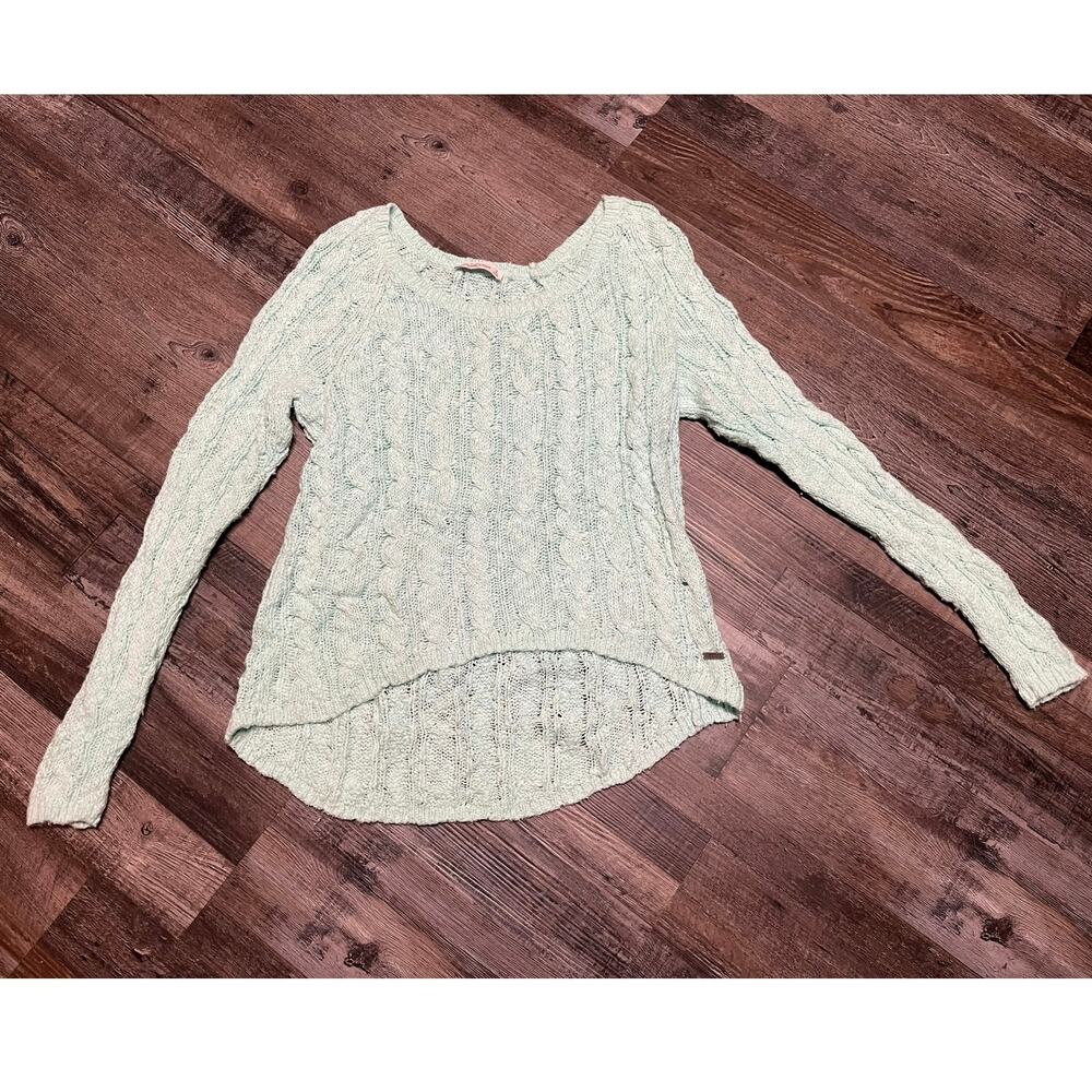 Abercrombie & Fitch Light blue scoop neck sweater
